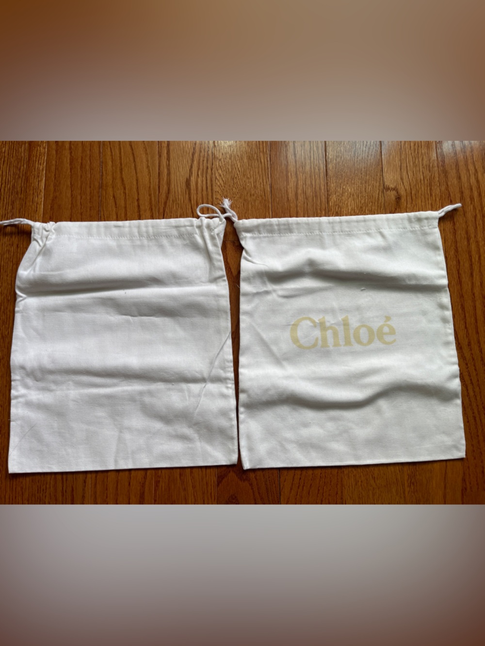 Chloe Cream Drawstring Dust Bag Set - Picture 3 of 3